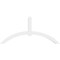 Ekena Millwork Archdale Architectural Grade PVC Gable Bracket, 72"W x 33"H x 4"D x 4"F, 11/12 Pitch GBP072X33X0404ARC00 - alternate 5